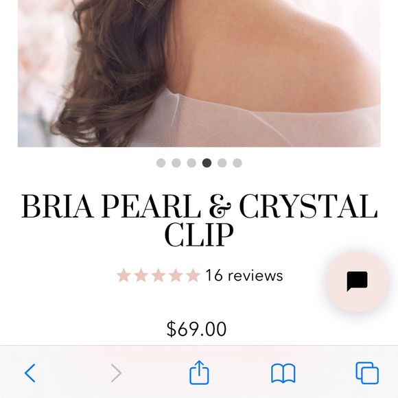 Pearl and Crystal Hair Clip main image 4